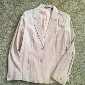 Liz Claiborne 100% Suede Blazer Color Soft Rosé [CLEARANCE]